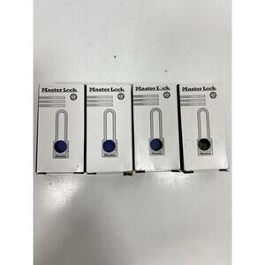 Master lock 410BLU Lockout Padlock With Key Lot Of 4 New In Box